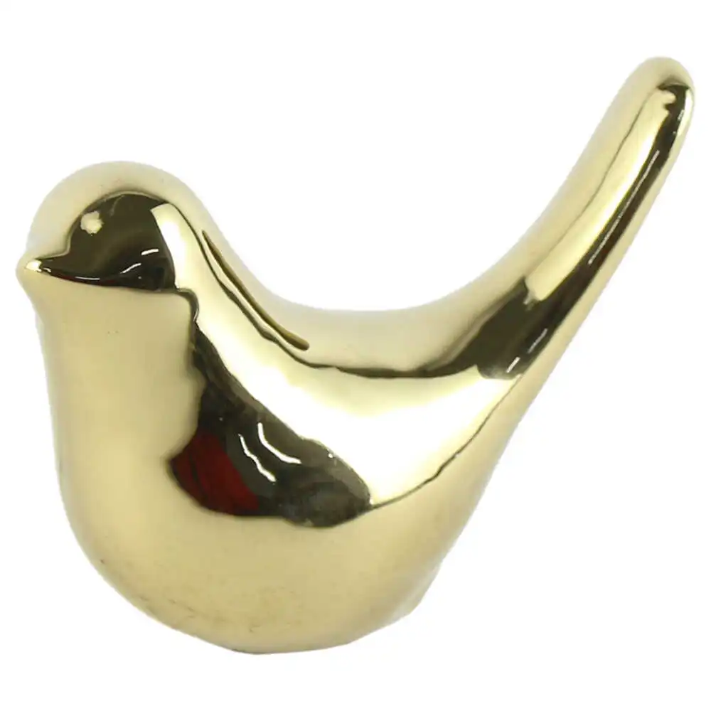 Figurina pasare aurie din ceramica 10 x 8 cm Figurina pasare aurie din ceramica 10 x 8 cm