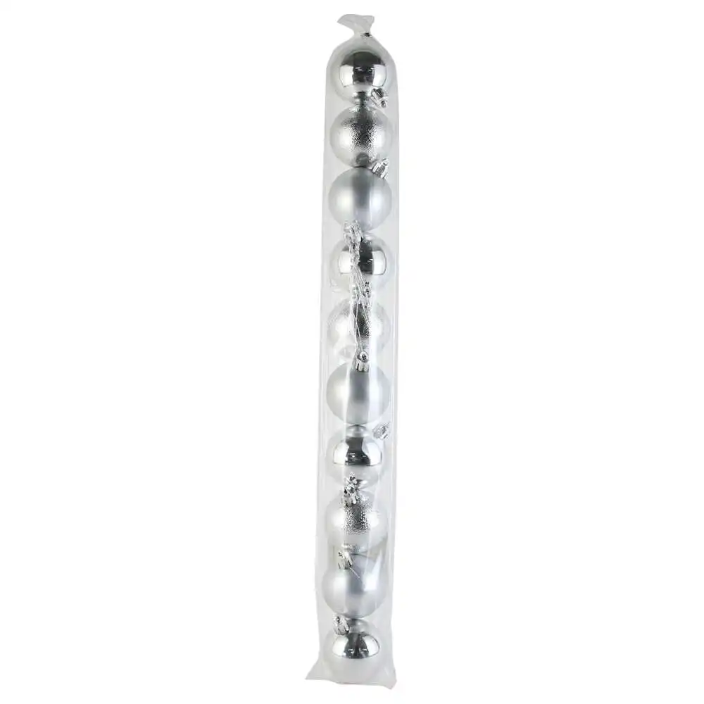 Set 10 globuri pentru brad din plastic 5 CM
