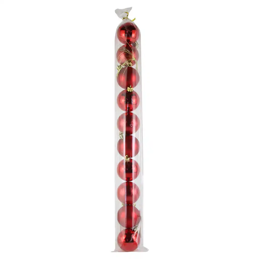 Set 10 globuri pentru brad din plastic 5 CM