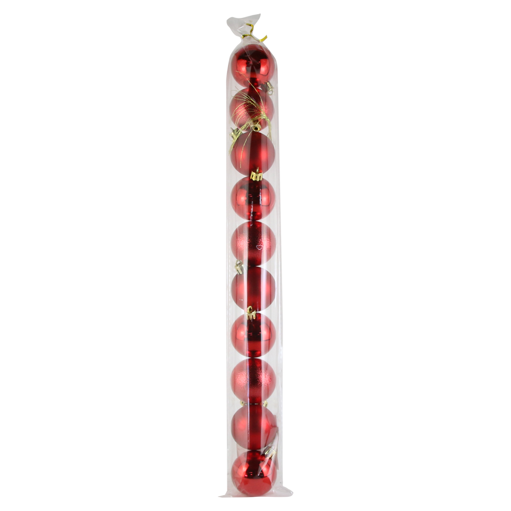 Set 10 globuri pentru brad din plastic 5 CM Set 10 globuri pentru brad din plastic 5 CM