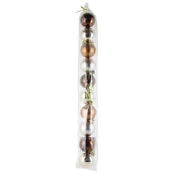 Set 10 globuri pentru brad din plastic 5 CM