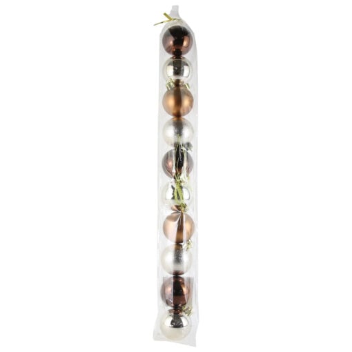 Set 10 globuri pentru brad din plastic 5 CM