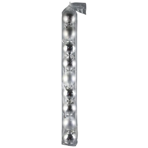 Set 9 globuri pentru brad din plastic 6 CM