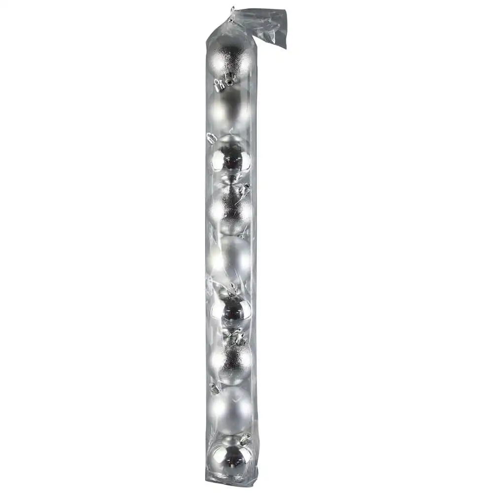 Set 9 globuri pentru brad din plastic 6 CM Set 9 globuri pentru brad din plastic 6 CM