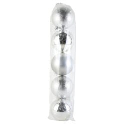 Set 5 globuri pentru brad din plastic 8 CM