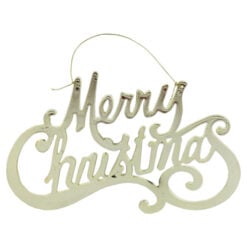 Decor "Merry Christmas" din plastic