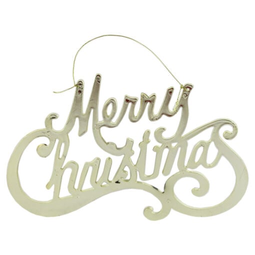 Decor "Merry Christmas" din plastic