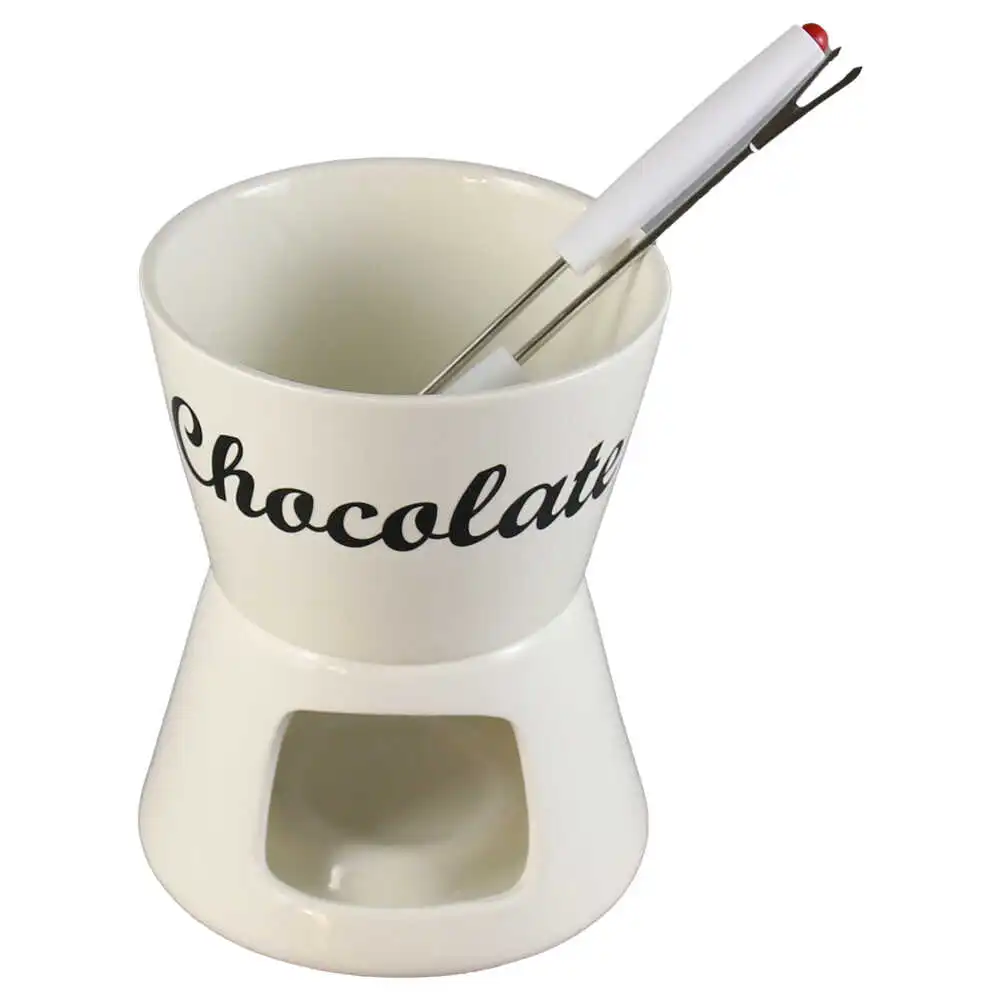 Set pentru fondue din ceramica 4 piese