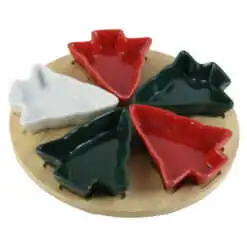 Set 6 boluri cu suport bambus 25 CM