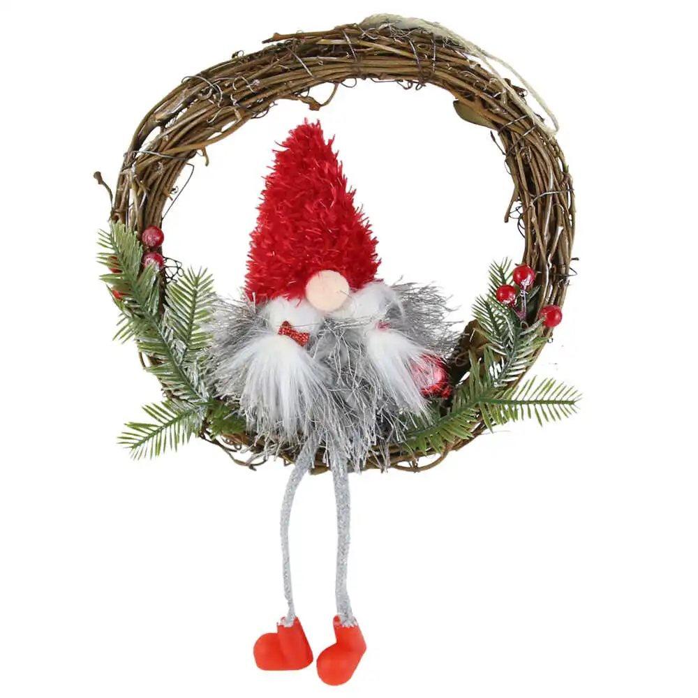 Coronita decor usa rachita cu spiridus 20/27 CM Coronita decor usa rachita cu spiridus 20/27 CM