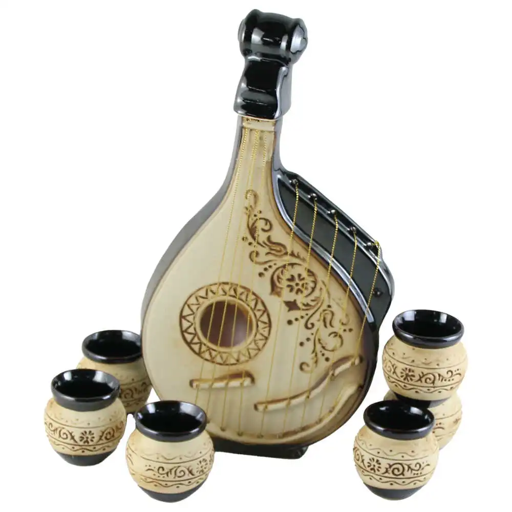 Set pentru bauturi din ceramica cu 6 cani