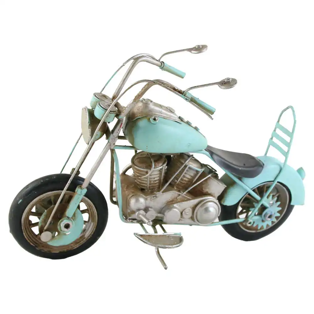 Motocicleta decorativa retro din metal 24x16 CM Motocicleta decorativa retro din metal 24x16 CM