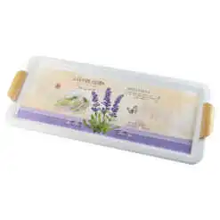 Tava metalica "Lavande fleurs" 56x23 CM