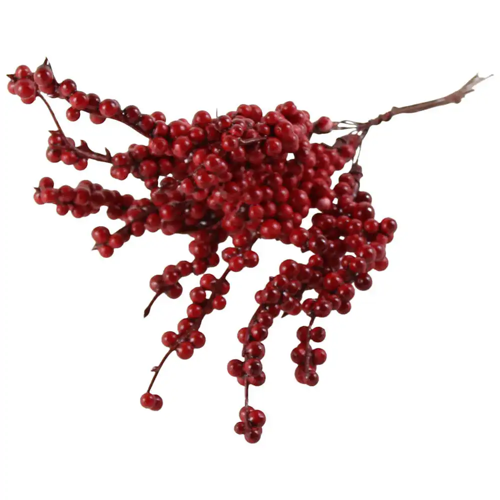 Pick creanga cu bobite rosii 21 CM Pick creanga cu bobite rosii 21 CM
