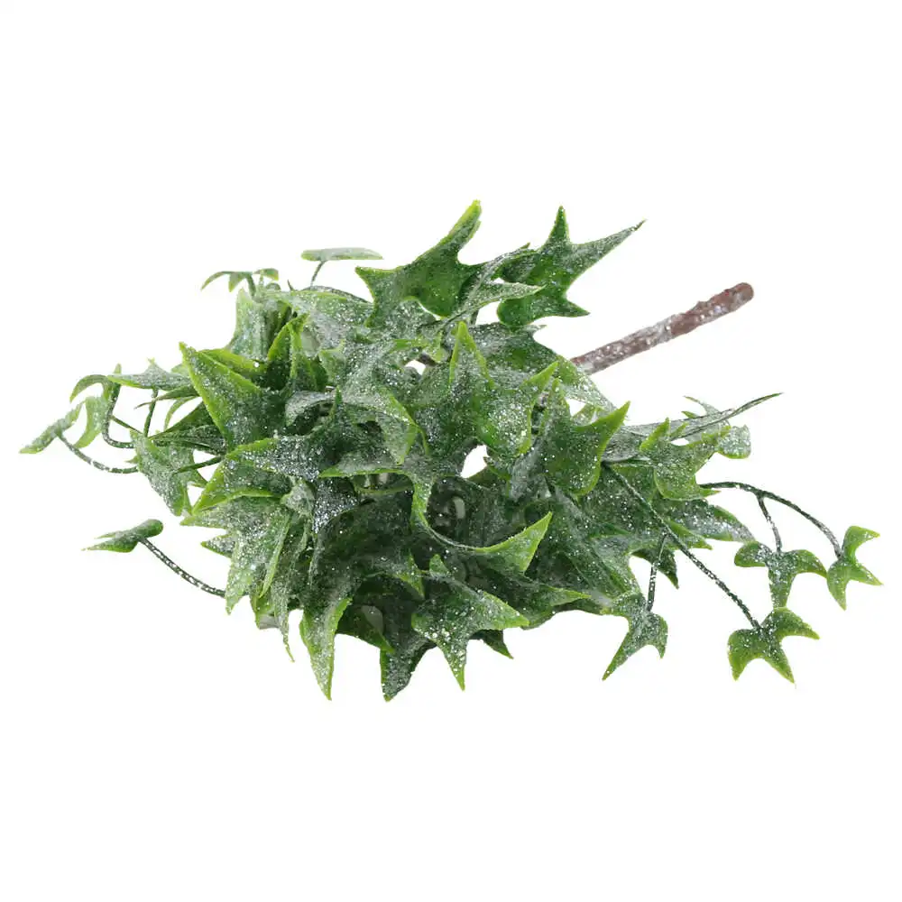 Pick creanga Iedera cu glitter 23 CM Pick creanga Iedera cu glitter 23 CM