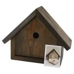 Suport din lemn cu o sticla si 2 pahare