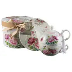 Set ceainic cu ceasca si farfurioara 350 ml/310 ml