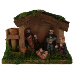Ornament de Craciun Sceneta Betleem din lemn 15 CM