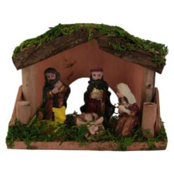 Ornament de Craciun Sceneta Betleem din lemn 15 CM