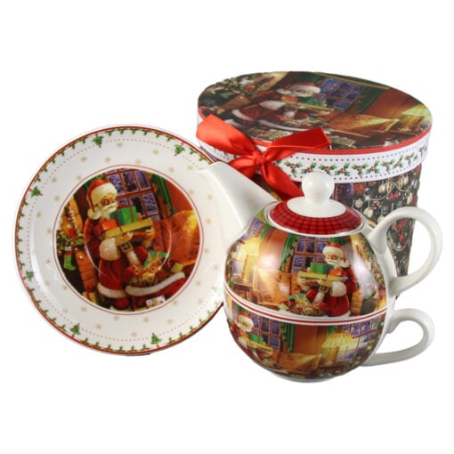 Set ceainic cu ceasca si farfurioara 350 ml/310 ml