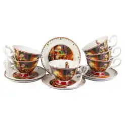 Set 6 cesti cu farfurii