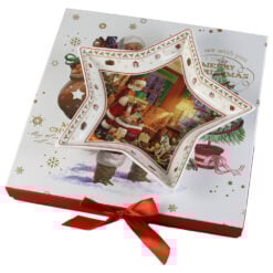 Platou stea din ceramica 24 CM