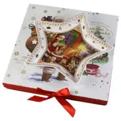 Platou stea din ceramica 24 CM