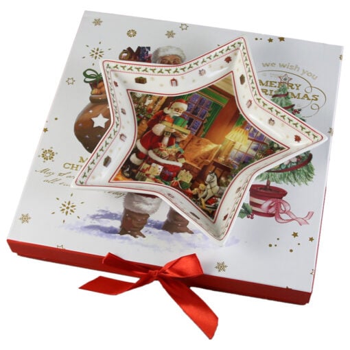 Platou stea din ceramica 24 CM