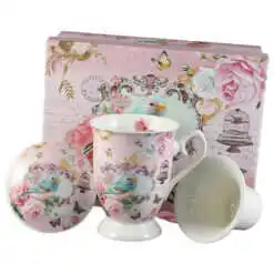 Cana ceramica cu infuzor si capac
