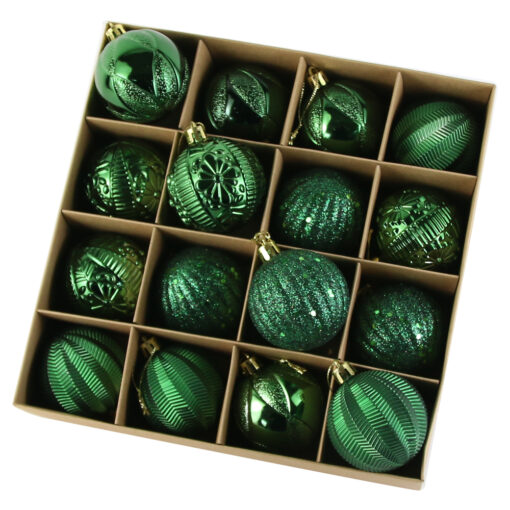 Set 16 globuri pentru brad