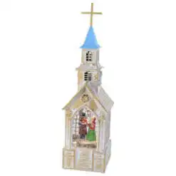Ornament Craciun muzical cu led