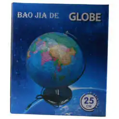 Glob pamantesc pe suport din plastic 25x32 CM