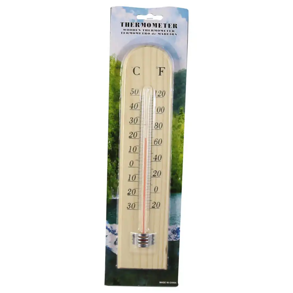 Termometru din lemn 5.5x25 CM Termometru din lemn 5.5x25 CM