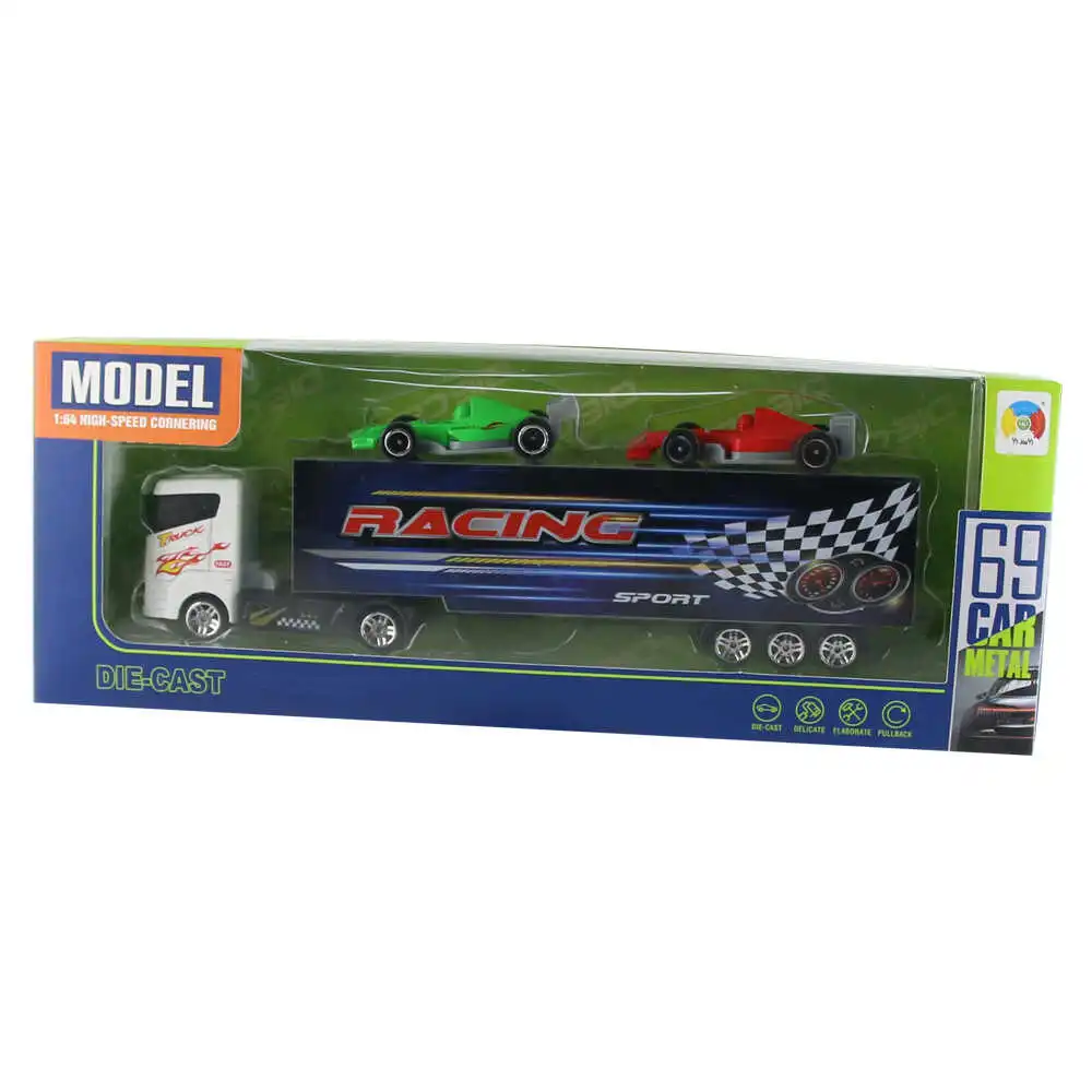 Camion trailer cu masinute Die-Cast Camion trailer cu masinute Die-Cast