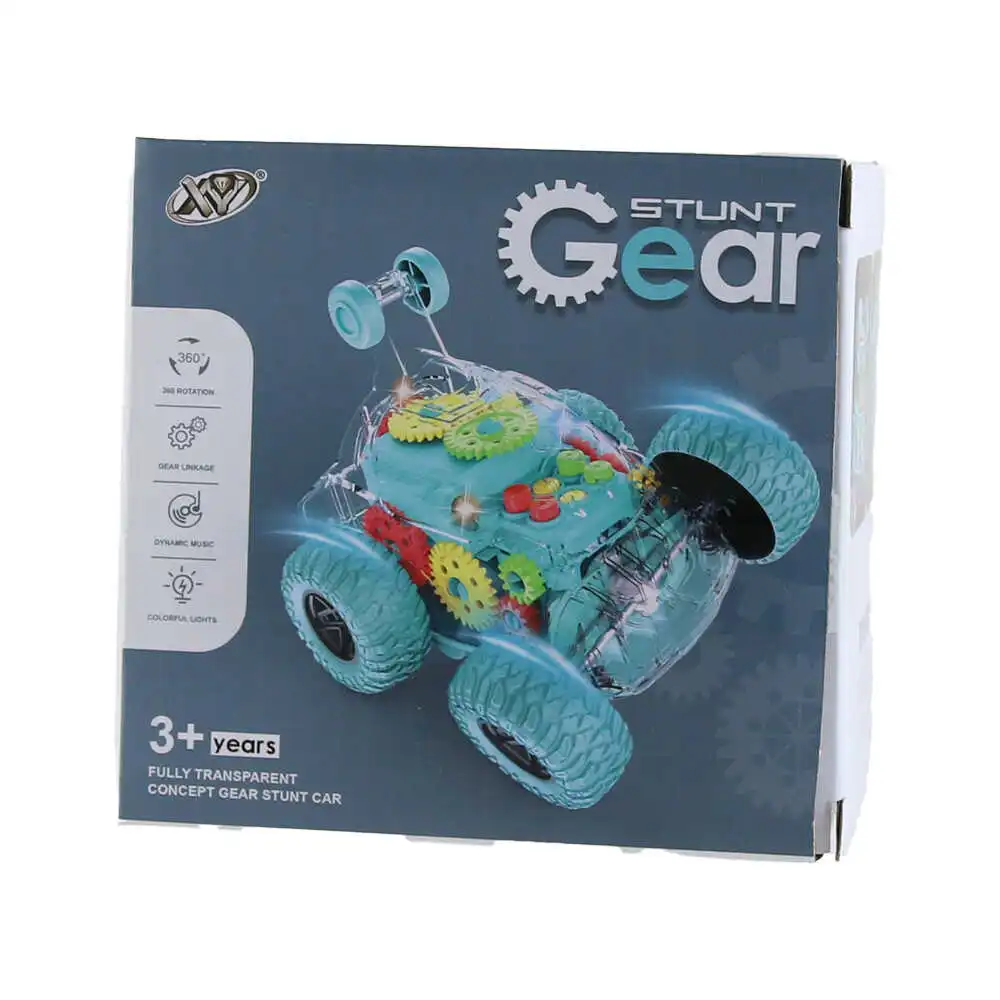 Masina cu sunete si lumini Stunt Gear Masina cu sunete si lumini Stunt Gear