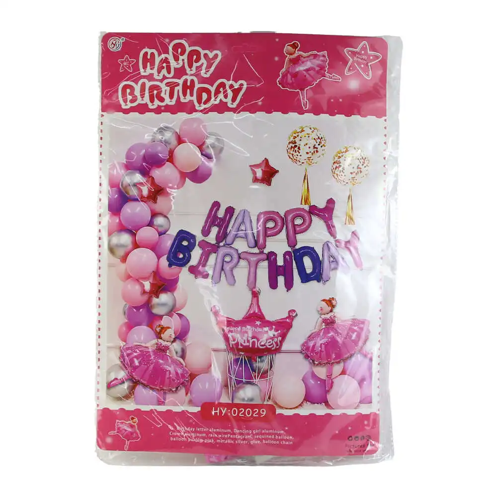 Set baloane Happy Birthday Princess Set baloane Happy Birthday Princess