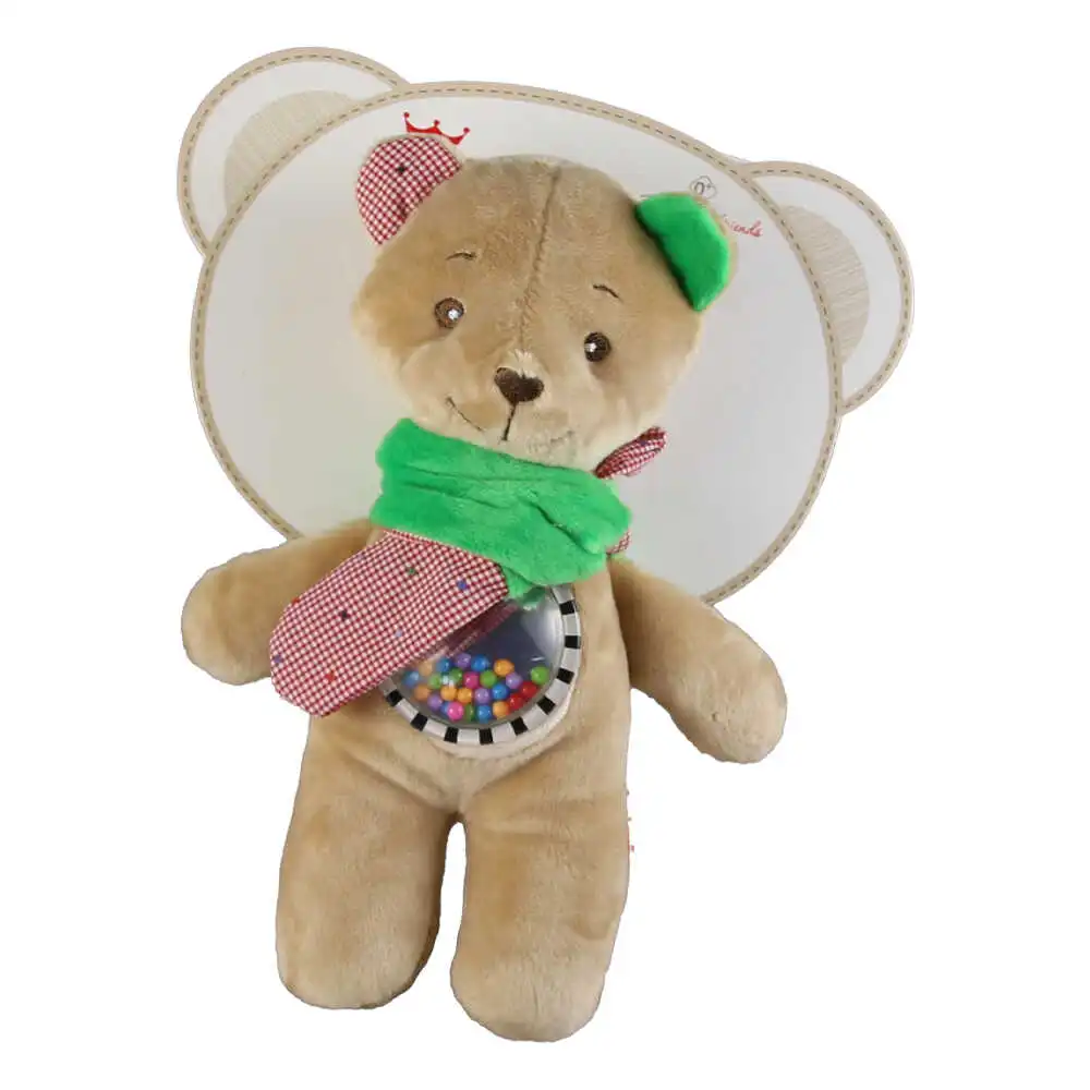 Jucarie pentru bebelusi cu zornaitoare Ursulet 21 CM Jucarie pentru bebelusi cu zornaitoare Ursulet 21 CM