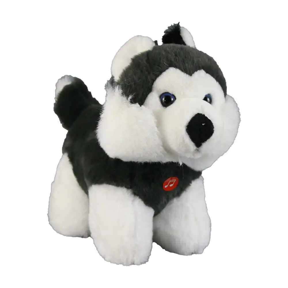 Jucarie de plus - Catelus Husky cu sunete