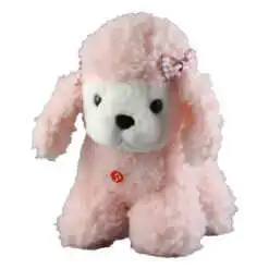 Jucarie de plus - Catelus pudle cu sunete 28 CM