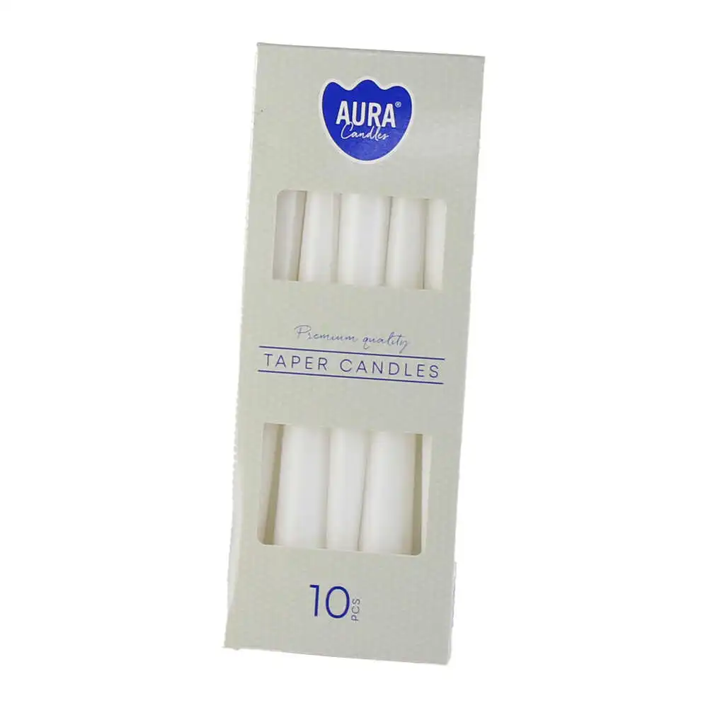 Set 10 lumanari conice Aura
