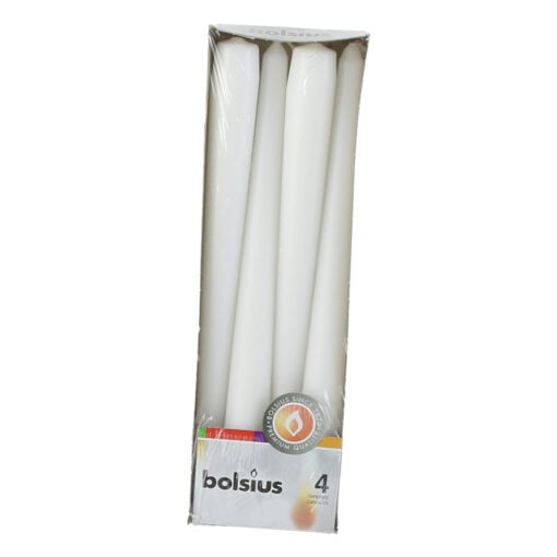 Set 4 lumanari conice Bolsius