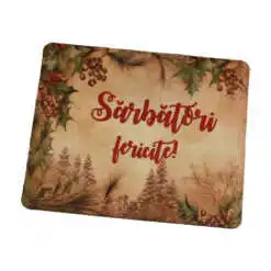 Mouse Pad "Sarbatori Fericite!" 22x18 CM