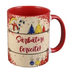 Cana ceramica "Sarbatori Fericite!"