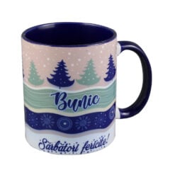 Cana ceramica "Bunic...Sarbatori Fericite!"