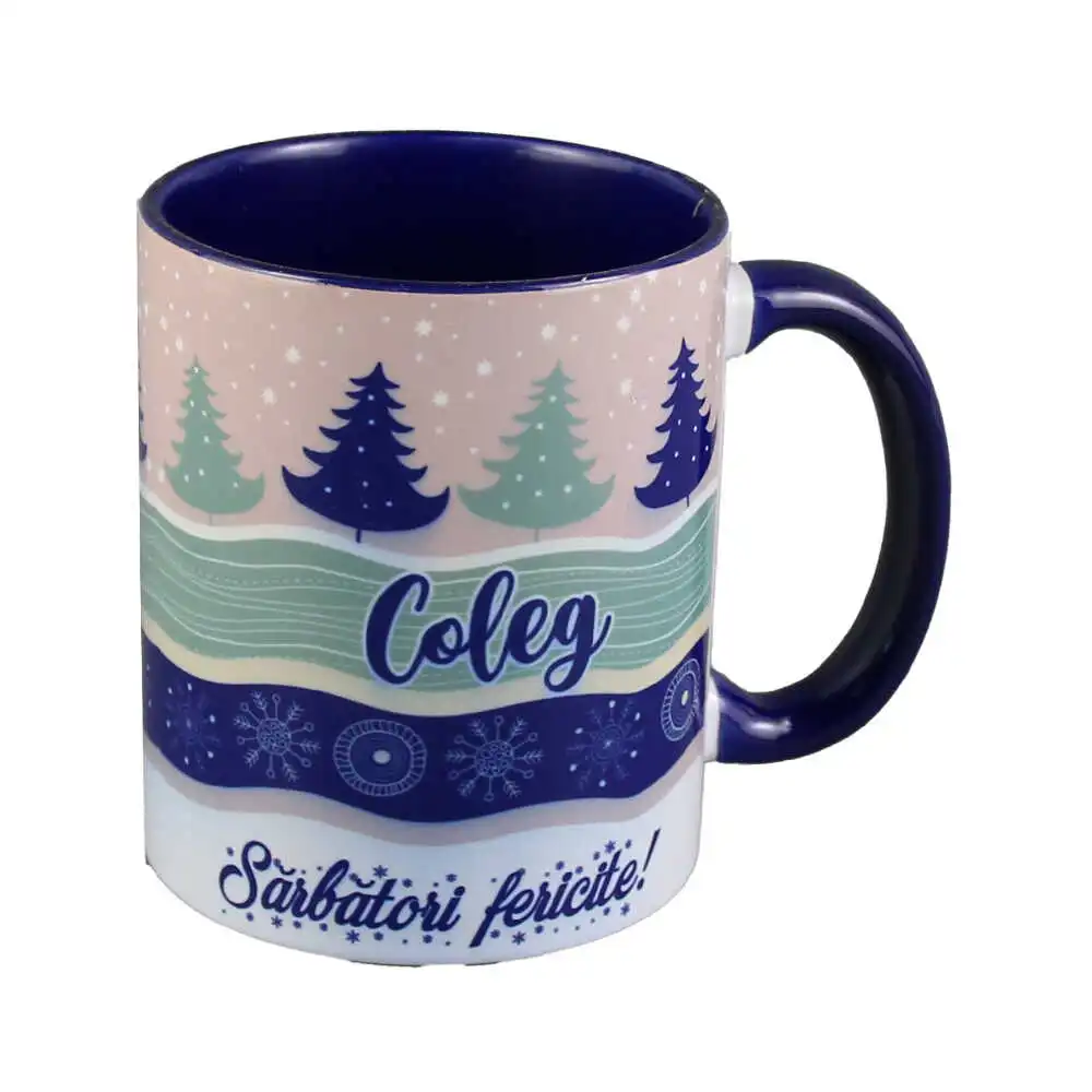 Cana ceramica "Coleg...Sarbatori Fericite!" Cana ceramica "Coleg...Sarbatori Fericite!"