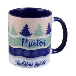 Cana ceramica "Prieten...Sarbatori Fericite!"