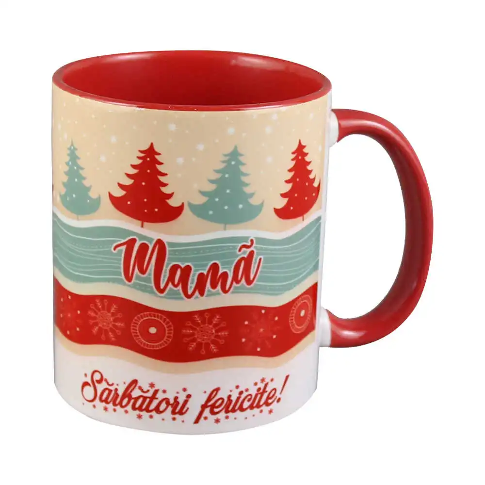 Cana ceramica "Mama...Sarbatori Fericite!" Cana ceramica "Mama...Sarbatori Fericite!"