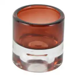 Suport lumanare din sticla colorata 5x6 CM