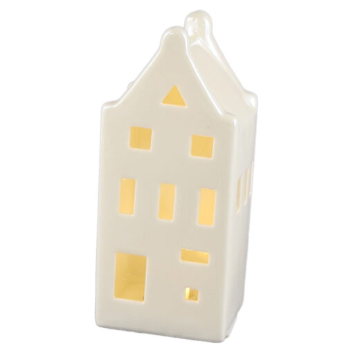 Casuta de Craciun cu led din ceramica 6x15 CM