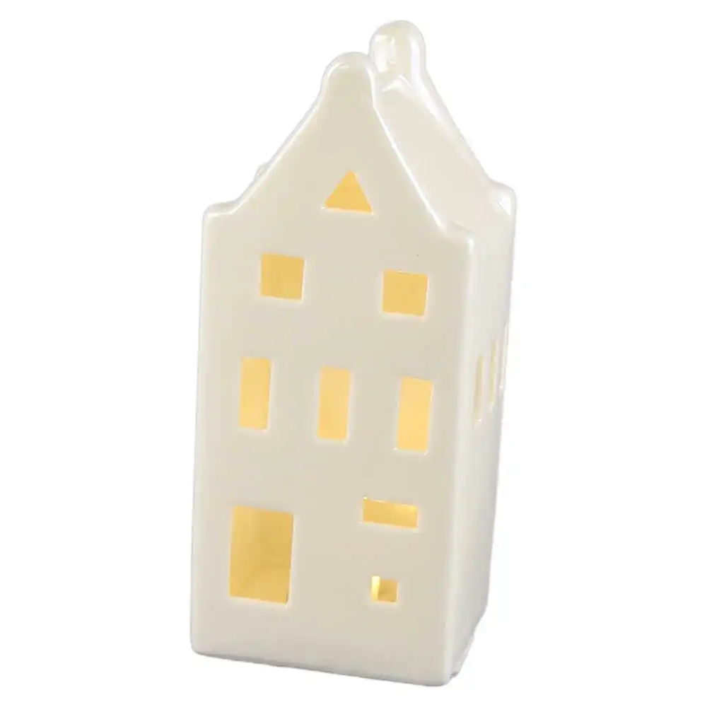 Casuta de Craciun cu led din ceramica 6x15 CM Casuta de Craciun cu led din ceramica 6x15 CM